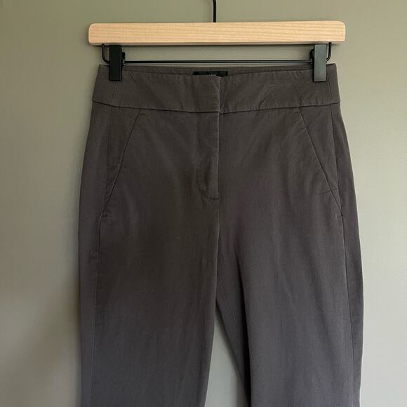 J. Crew Remi pant in bi-stretch cotton Size 0 Petite Grey Ankle Length High Rise - Picture 4 of 16